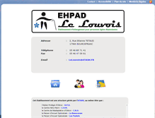 Tablet Screenshot of ehpad-le-louvois.fr